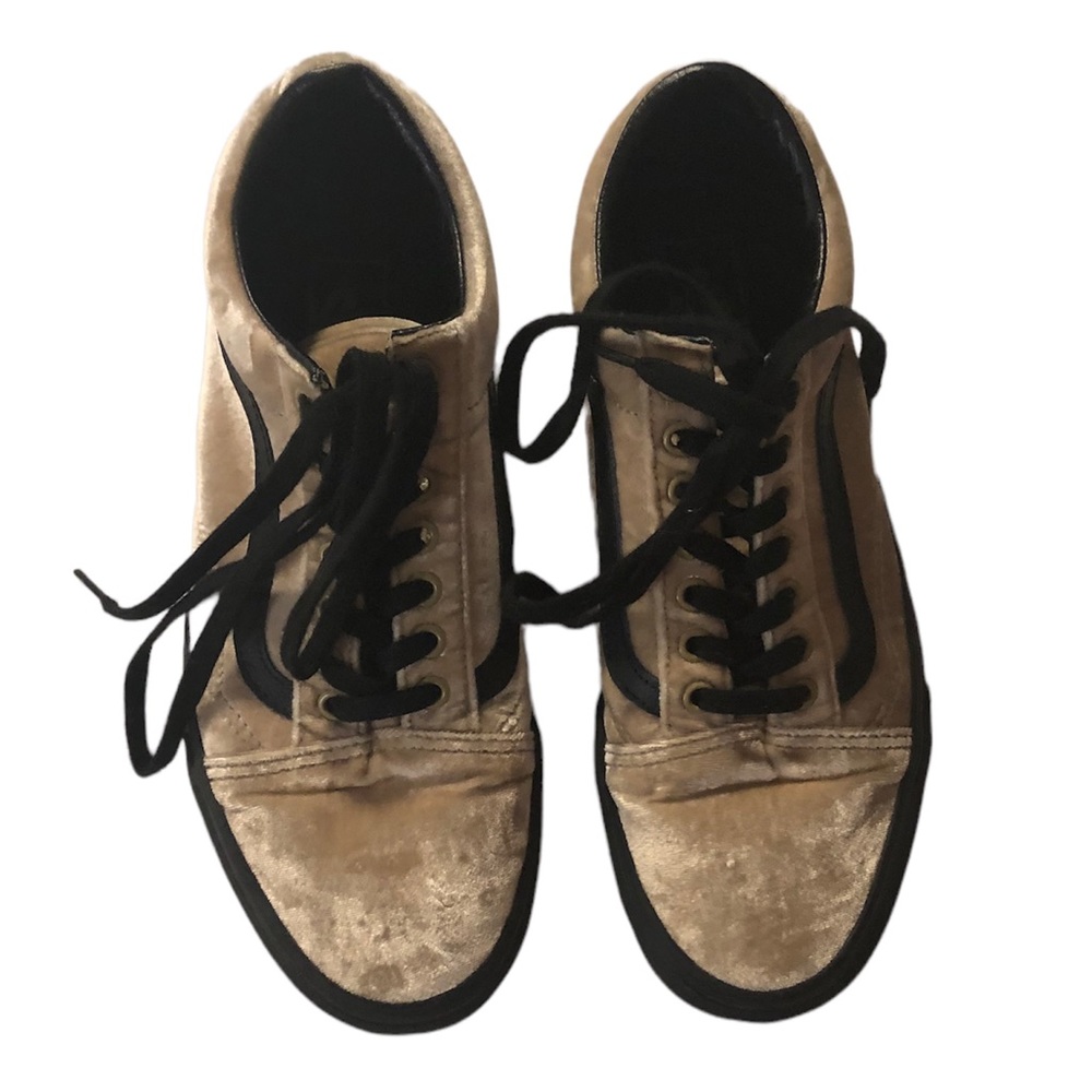 VANS light brown velvet size 9.0